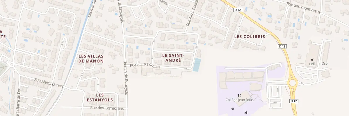 Plan du 9 Rue des Alouettes à Pia