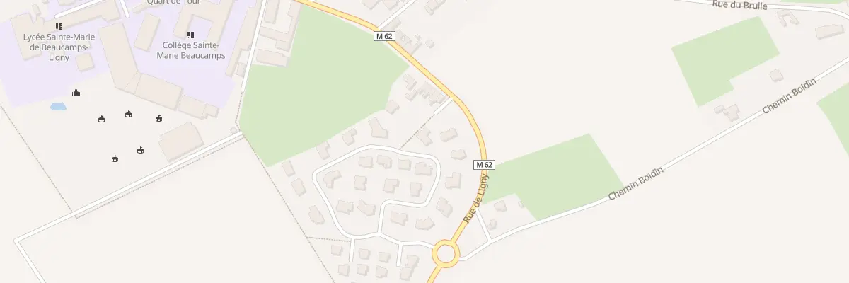 Plan du 34 Rue Marcellin Champagnat à Beaucamps-Ligny