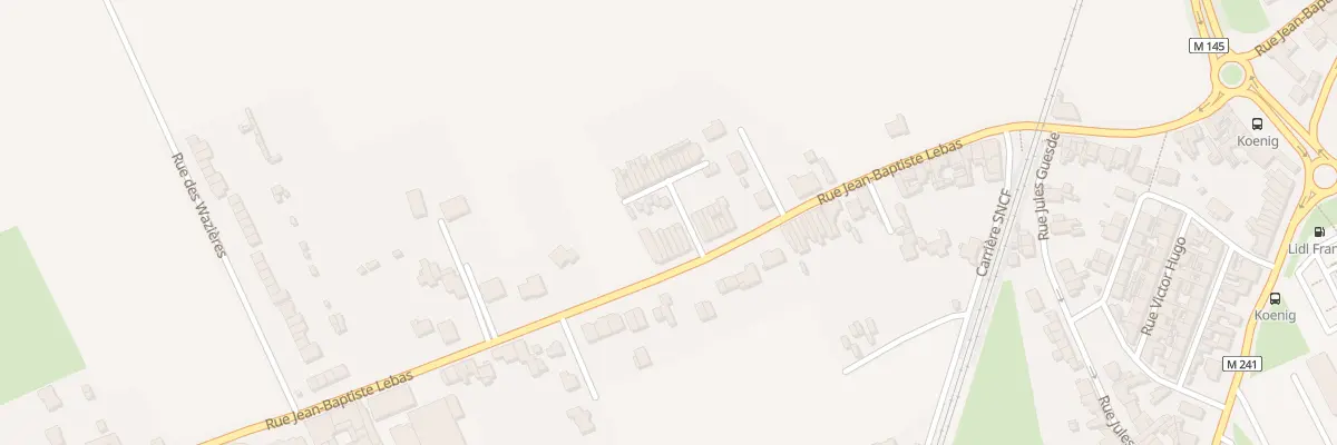 Plan du 88 Rue Jean-Baptiste Lebas à Wavrin