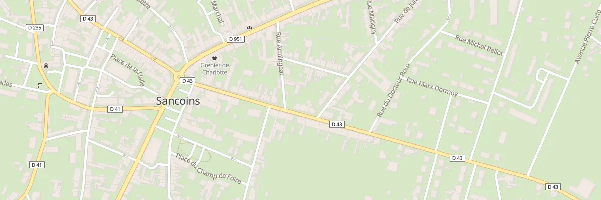Plan du 23 Rue Marguerite-audoux à Sancoins