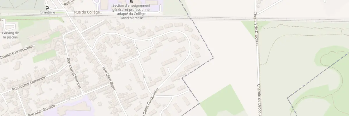 Plan du 8 Rue Cordonnier à Billy-Montigny