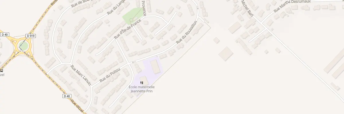 Plan du 51 Rue du Roussillon à Drocourt