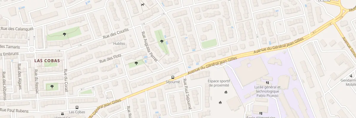Plan du 3 Rue Eugène Viollet-le-Duc à Perpignan