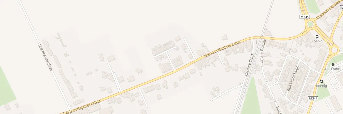 Plan du 84 Rue Jean-Baptiste Lebas à Wavrin