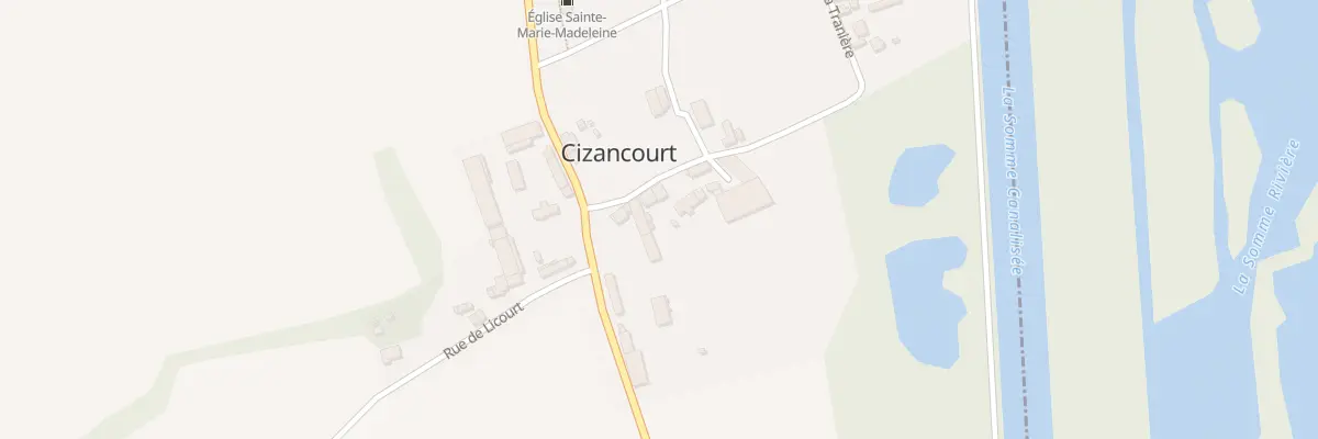 Plan du 2 Rue de la Traniere à Cizancourt