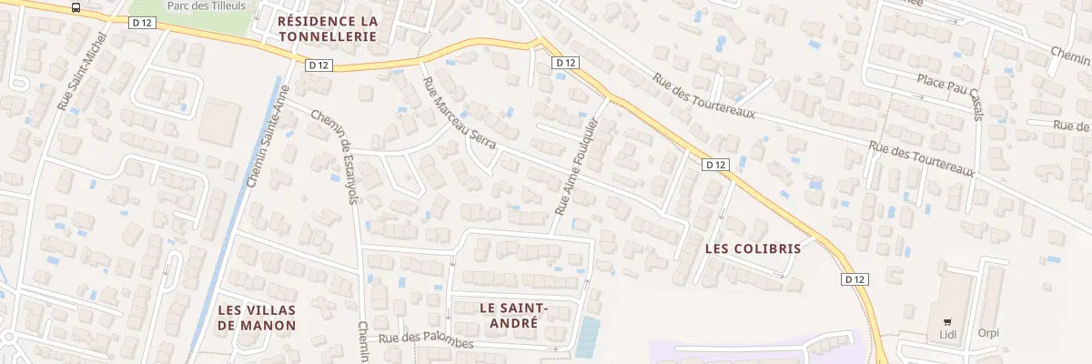 Plan du 22 Rue Marceau Serra à Pia