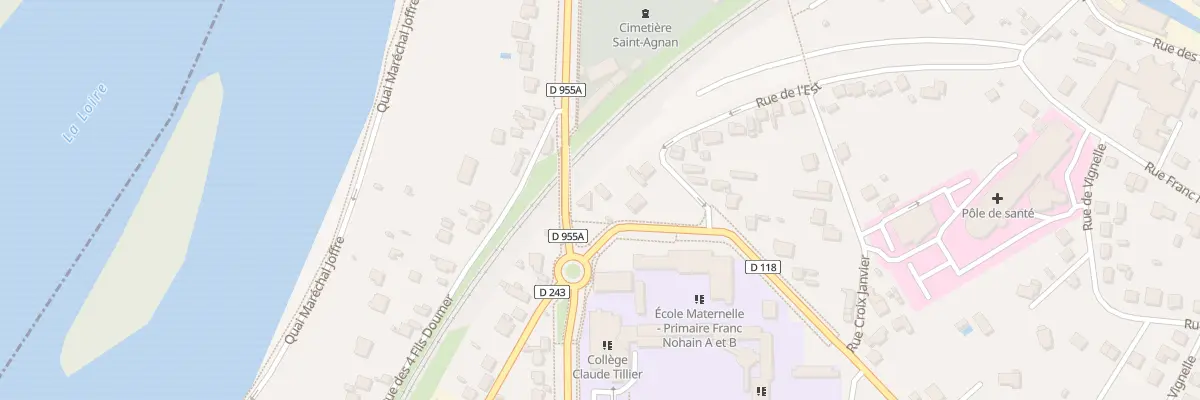 Plan du 1 Rue Col Rabier à Cosne-Cours-sur-Loire