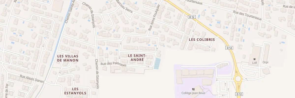 Plan du 6 Rue des Alouettes à Pia