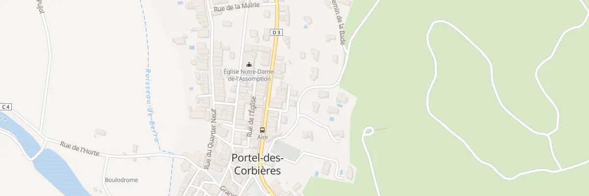 Plan du 4 Imp de la Bade à Portel-des-Corbières