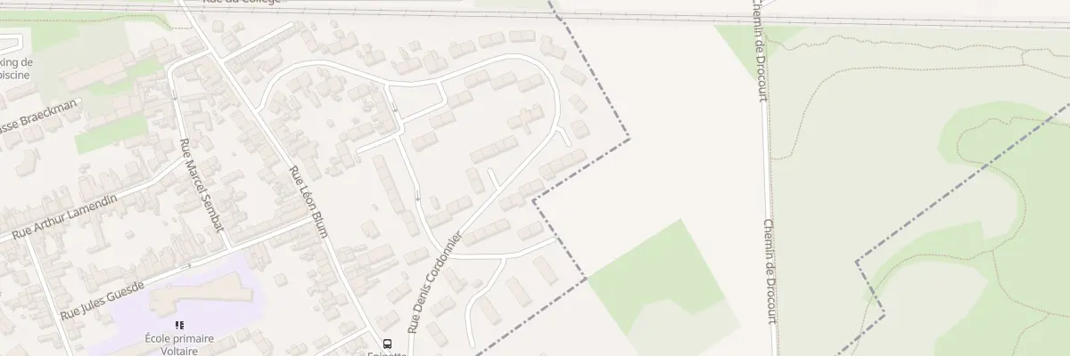 Plan du 17 Rue Cordonnier à Billy-Montigny