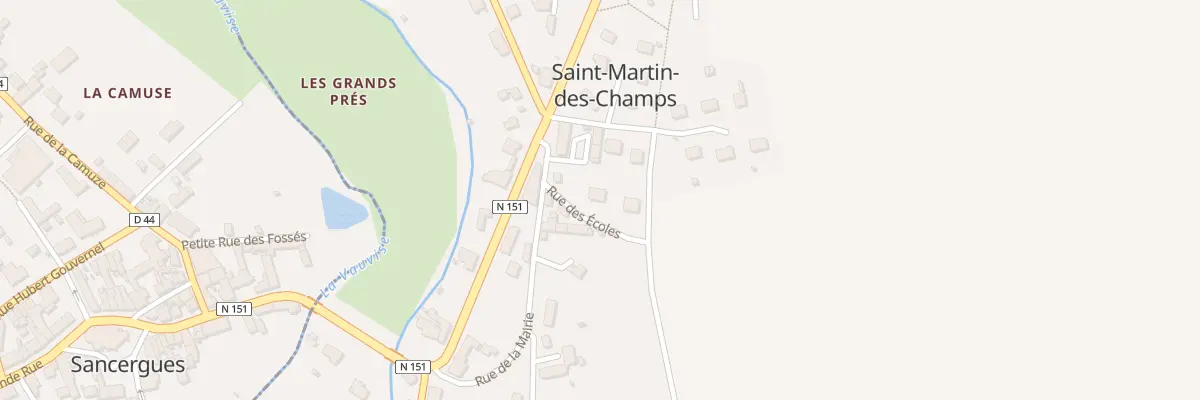 Plan du 1 Rue des Ecoles à Saint-Martin-des-Champs