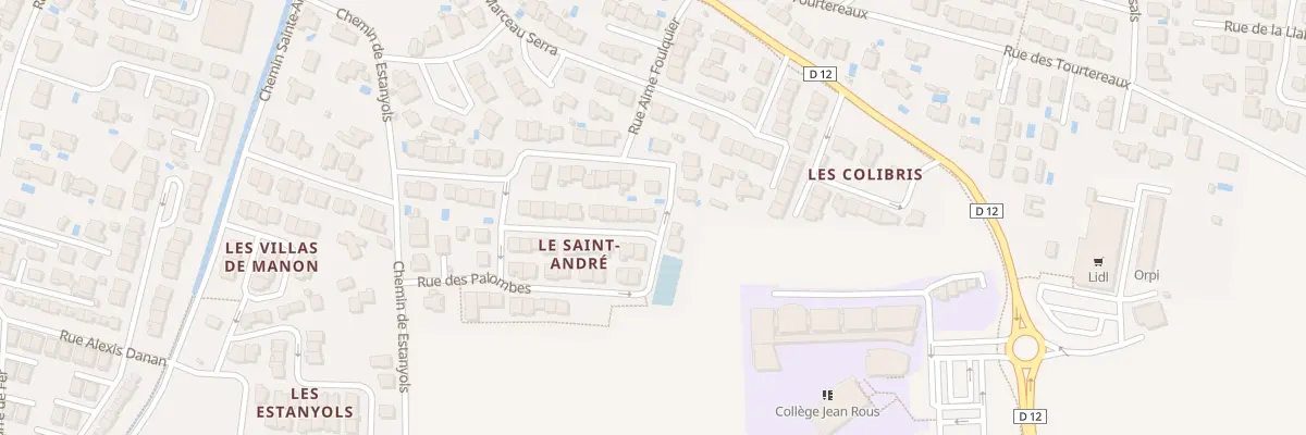 Plan du 2 Rue des Alouettes à Pia