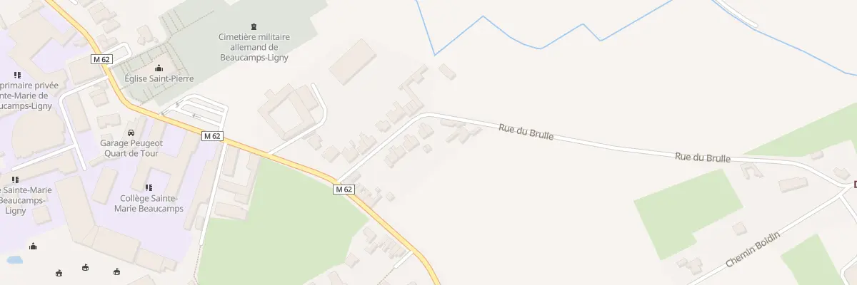 Plan du 9 Rue du Brulle à Beaucamps-Ligny