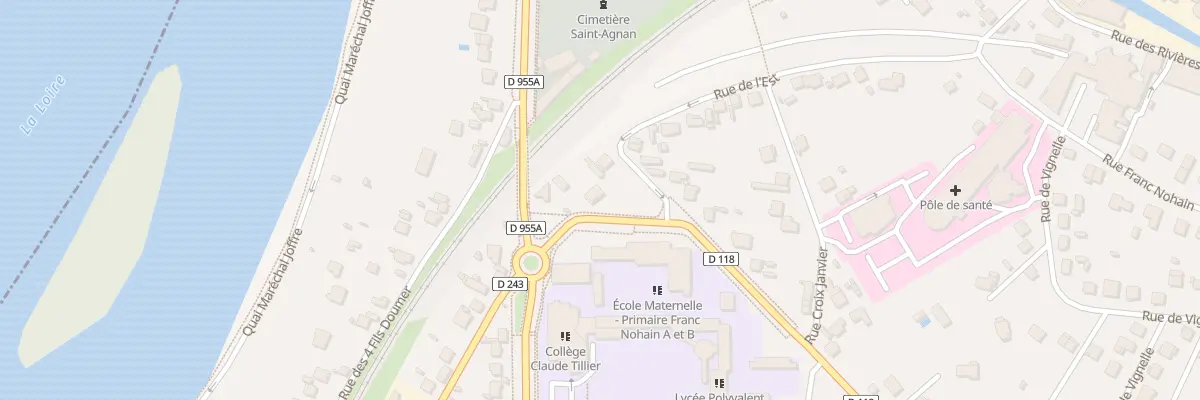 Plan du 1B Rue Col Rabier à Cosne-Cours-sur-Loire