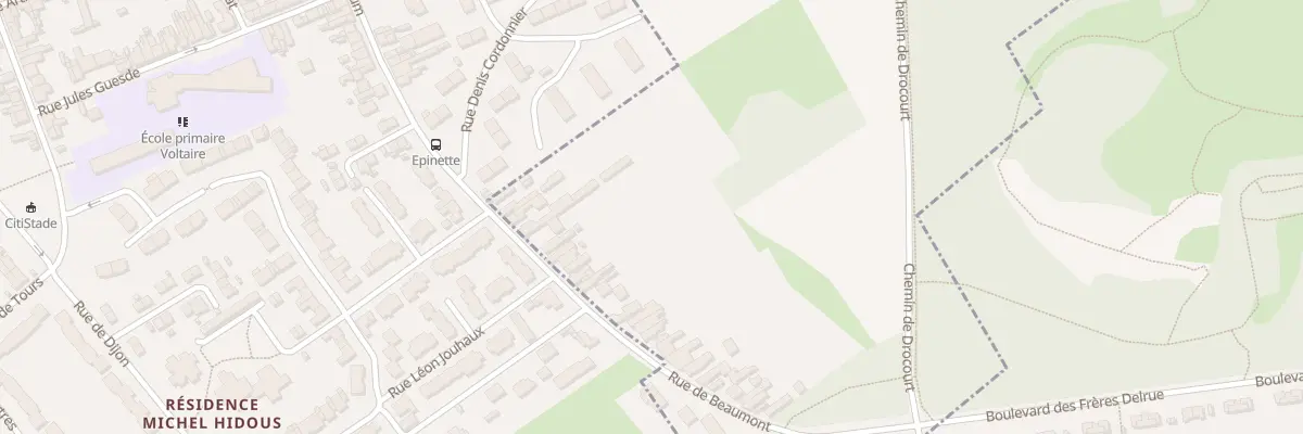 Plan du 17 Rue de Beaumont à Montigny-en-Gohelle