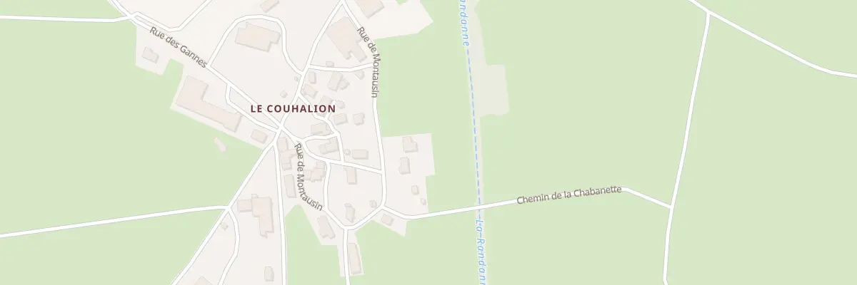 Plan du 5262 Le Couhalion à Aurières