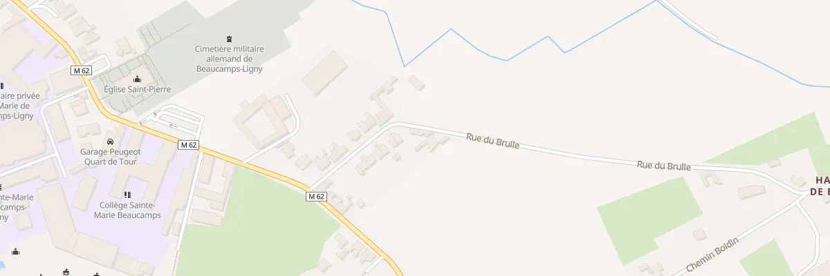 Plan du 13 Rue du Brulle à Beaucamps-Ligny
