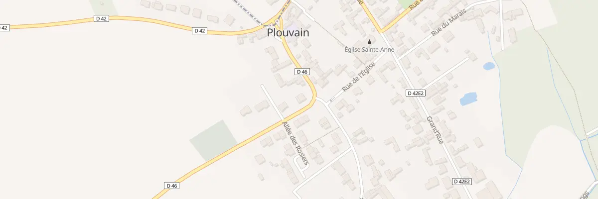 Plan du 10 Rue des Ecoles à Plouvain