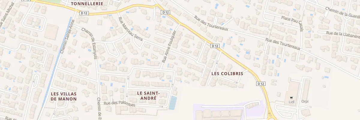 Plan du 30 Rue Marceau Serra à Pia