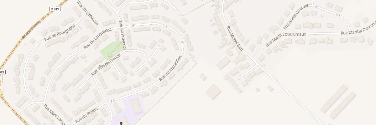 Plan du 33 Rue du Roussillon à Drocourt