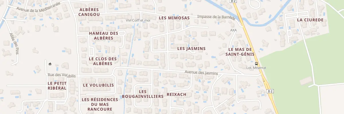 Plan du 2 All des Magnolias à Saint-Génis-des-Fontaines