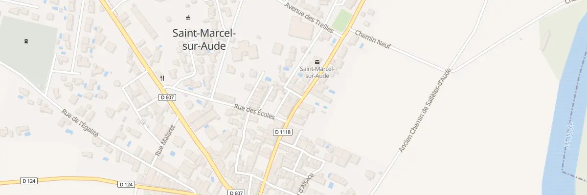 Plan du 2 Rue de la Poste à Saint-Marcel-sur-Aude