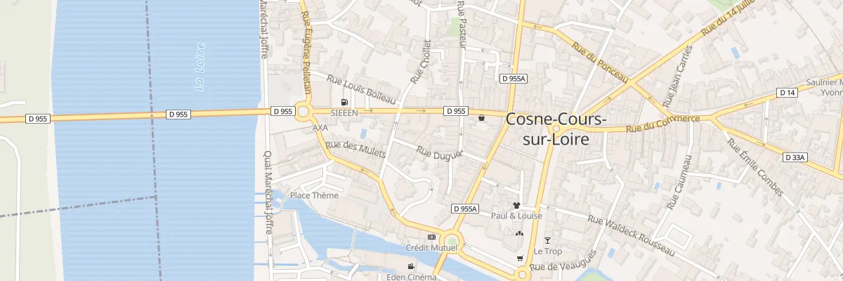 Plan du 14 Rue Duguet à Cosne-Cours-sur-Loire