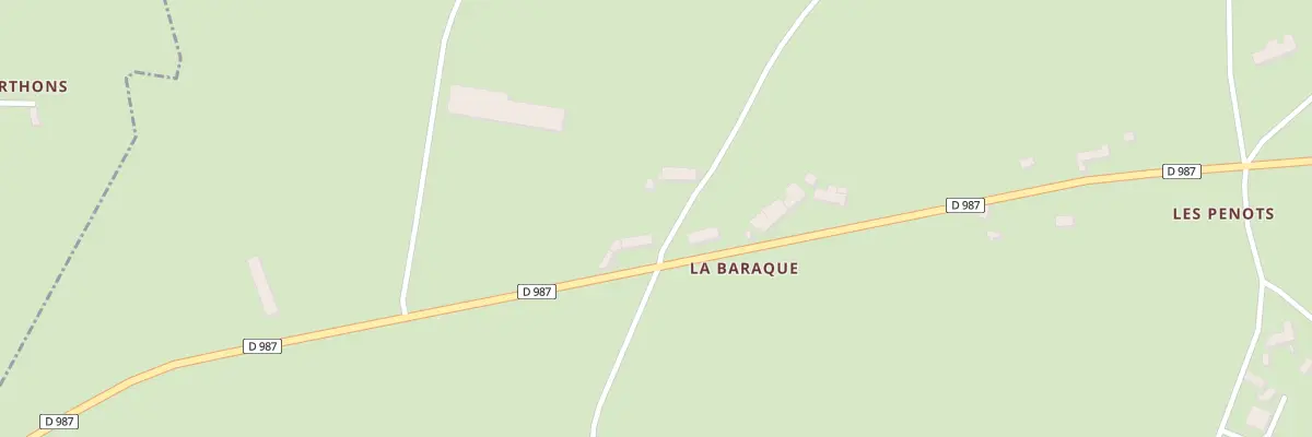 Plan du 1 La Baraque à Servant