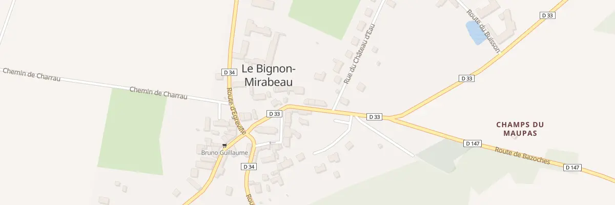 Plan du 3 Rte de Jouy au Bignon-Mirabeau
