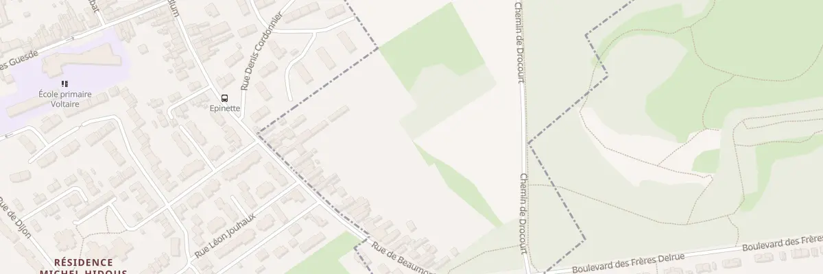 Plan du 23 Rue de Beaumont à Montigny-en-Gohelle