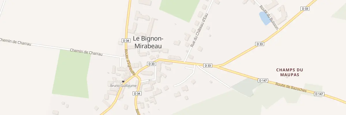 Plan du 5 Rte de Jouy au Bignon-Mirabeau