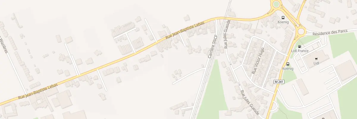 Plan du 59 Rue Jean-Baptiste Lebas à Wavrin