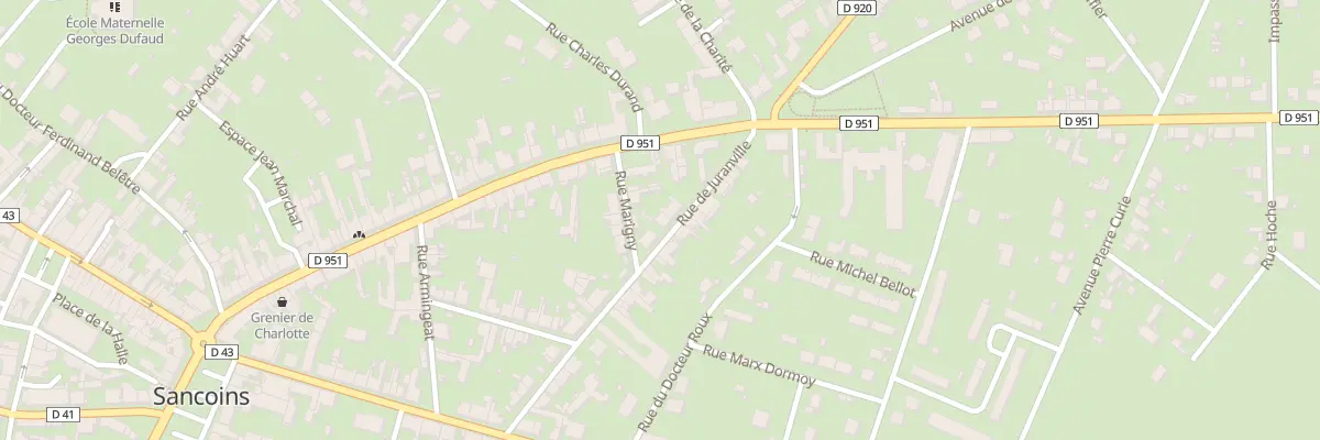 Plan du 6 Rue de Juranville à Sancoins