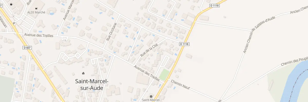 Plan du 7 Rue de la Cite à Saint-Marcel-sur-Aude