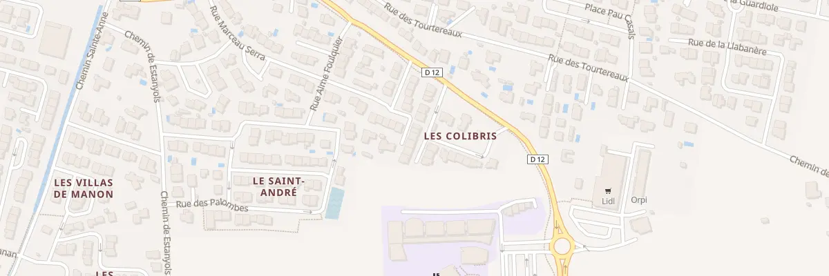 Plan du 12 Rue des Sucriers à Pia