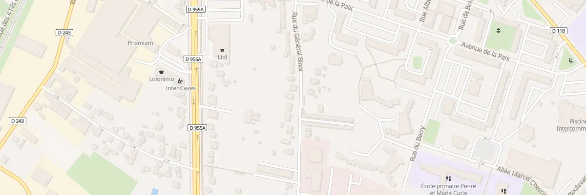 Plan du 40 Rue Gal Binot à Cosne-Cours-sur-Loire
