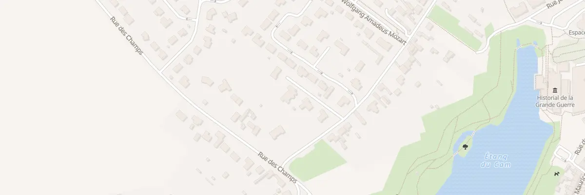 Plan du 66 Rue des Tourelles à Péronne