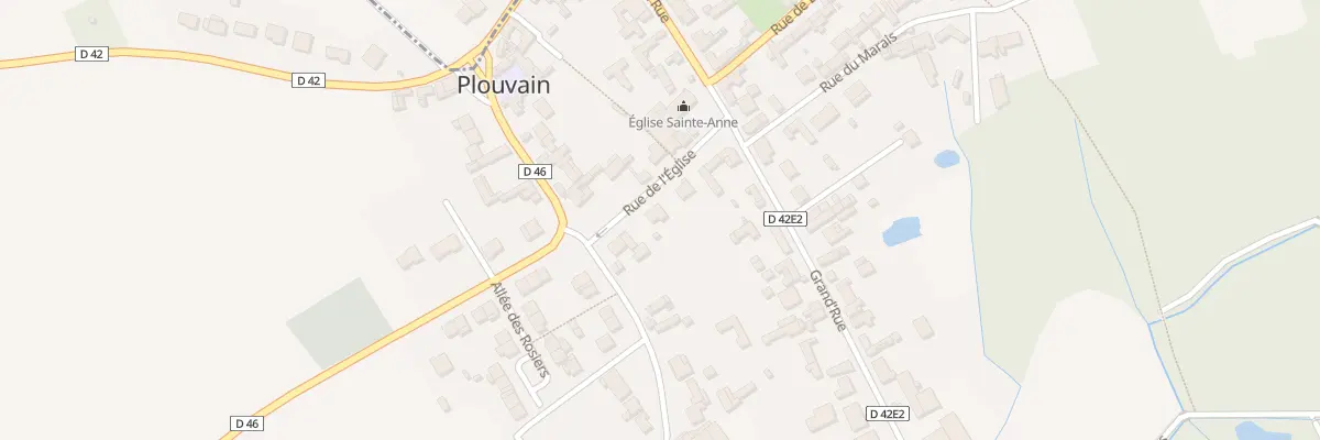 Plan du 6 Rue de l’Eglise à Plouvain