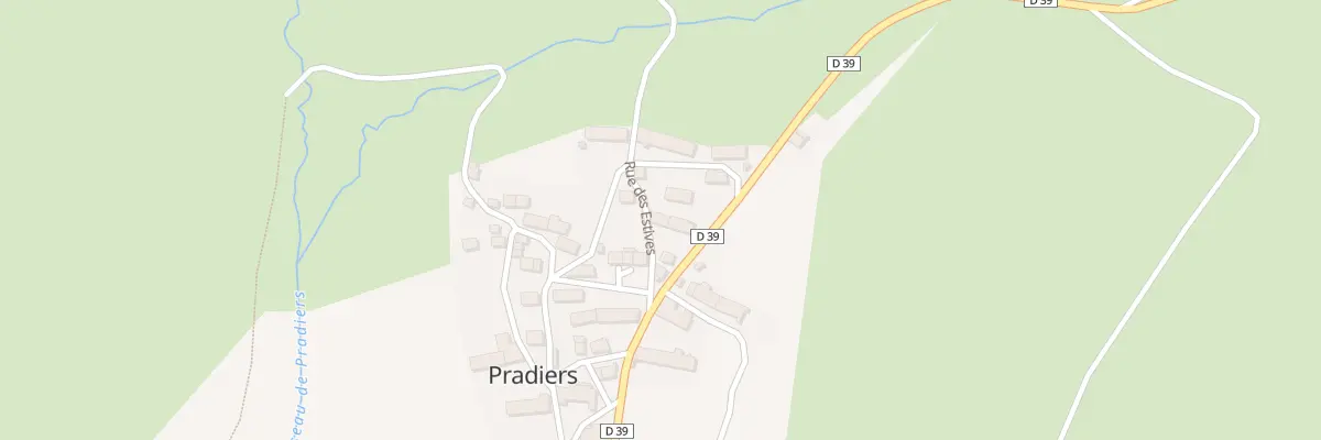 Plan du 6016 Le Bourg à Pradiers