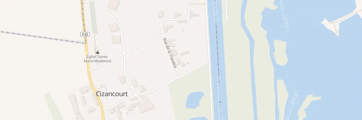 Plan du 10 Rue de la Traniere à Cizancourt