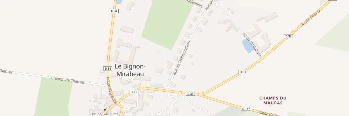Plan du 7 Rue du Château d’Eau au Bignon-Mirabeau