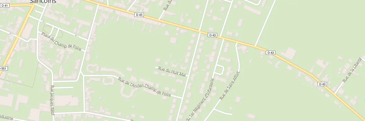 Plan du 10 Rue du Huit Mai à Sancoins