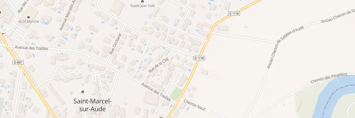 Plan du 11 Rue de la Cite à Saint-Marcel-sur-Aude