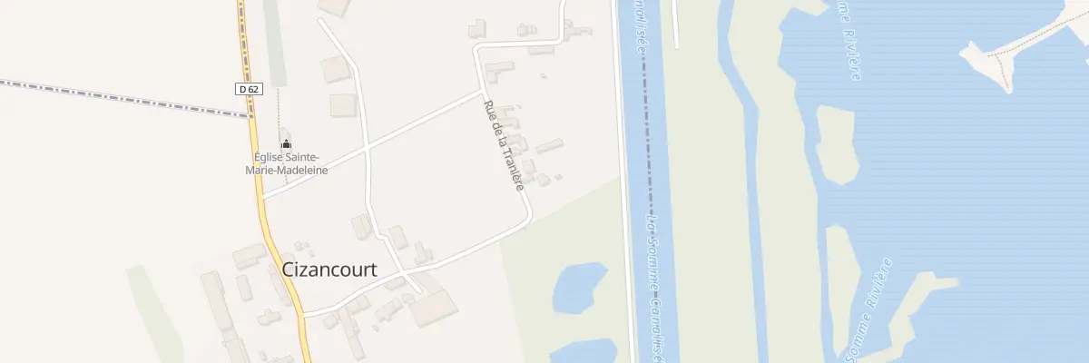 Plan du 8 Rue de la Traniere à Cizancourt