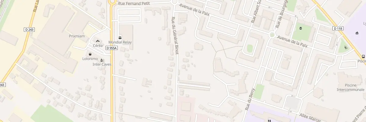 Plan du 17 Rue Gal Binot à Cosne-Cours-sur-Loire