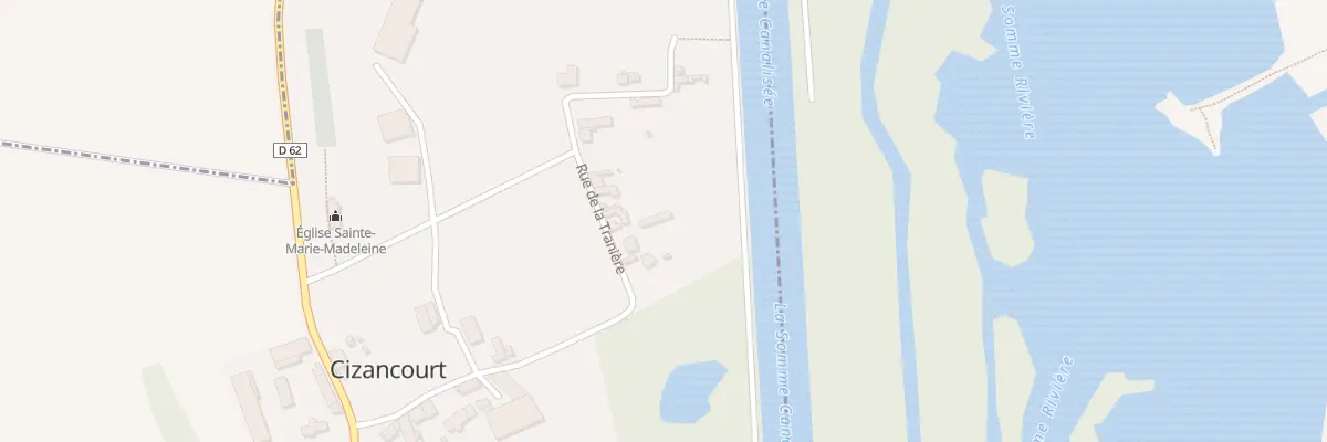 Plan du 12 Rue de la Traniere à Cizancourt