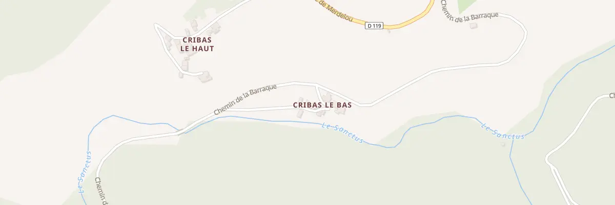Plan du 5201 Cribas Le Bas à Brusque