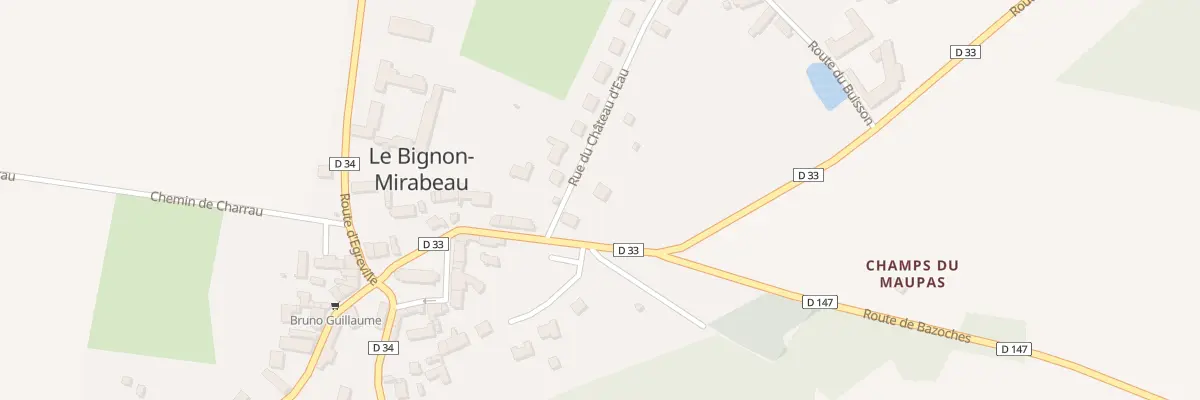 Plan du 4 Rue du Château d’Eau au Bignon-Mirabeau