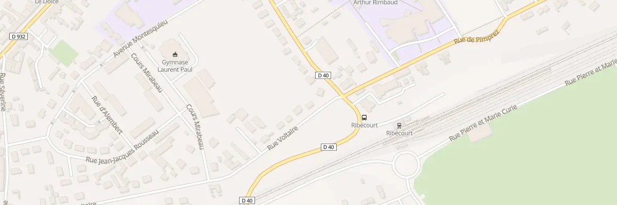Plan du 40 Rue Voltaire à Ribécourt-Dreslincourt