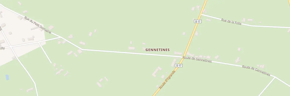 Plan du 21 Rte de Gennetines à Saint-Plaisir